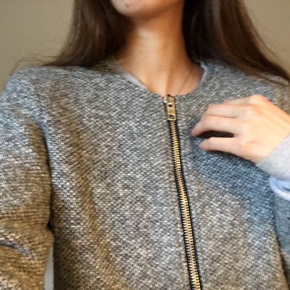 Grey knit jacket - Picture 7 of 9